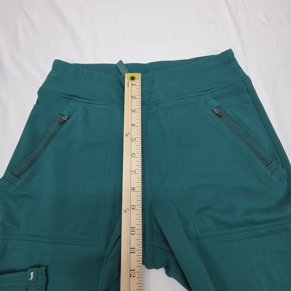 JAANUU Womens Small Hunter Green Jogger Scrub Pants NWT Stretch Medical Uniform - Picture 9 of 11